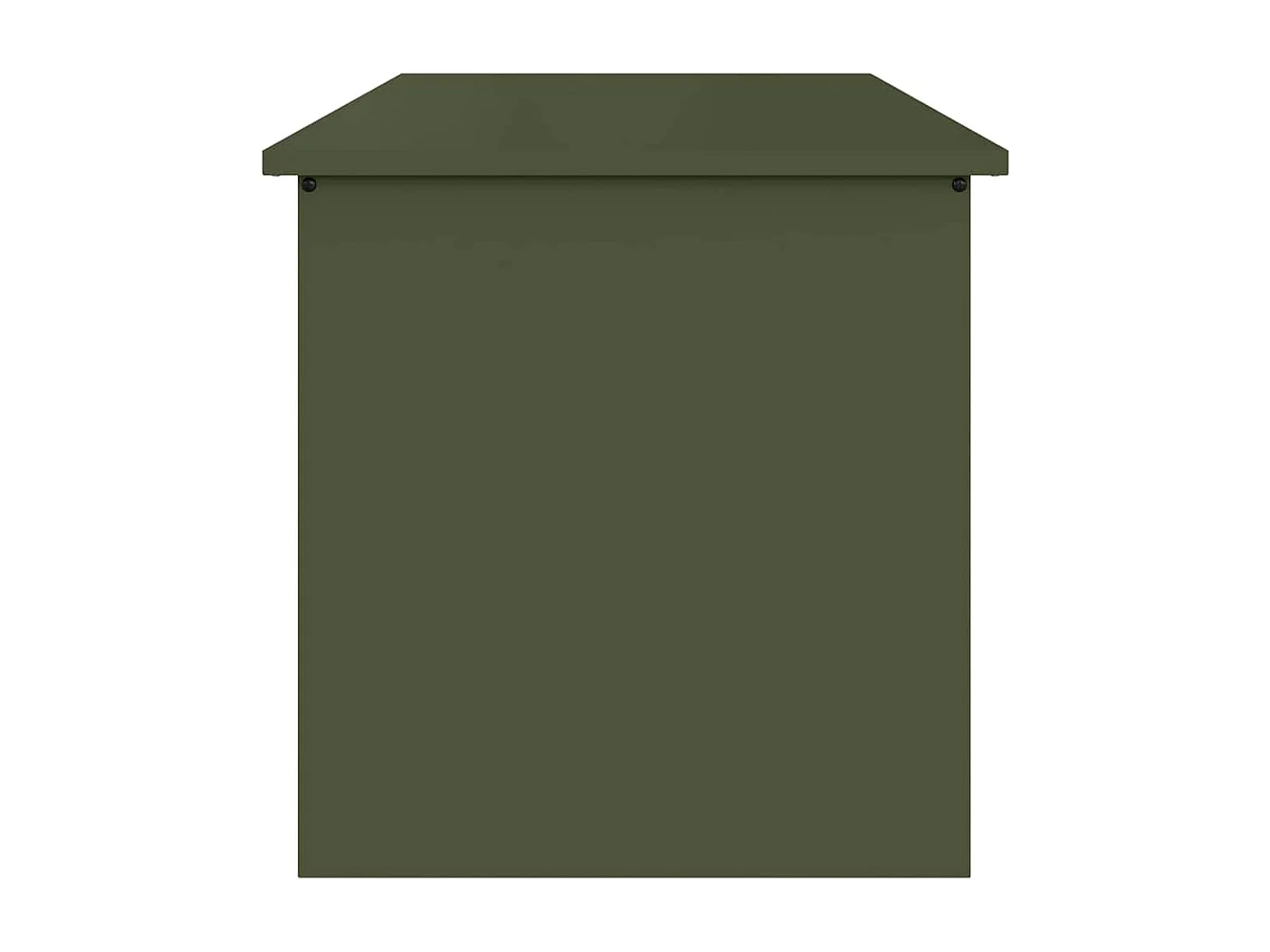 Boîte de Rangement Extérieure Vert olive 80 x 50.5 x 50 cm