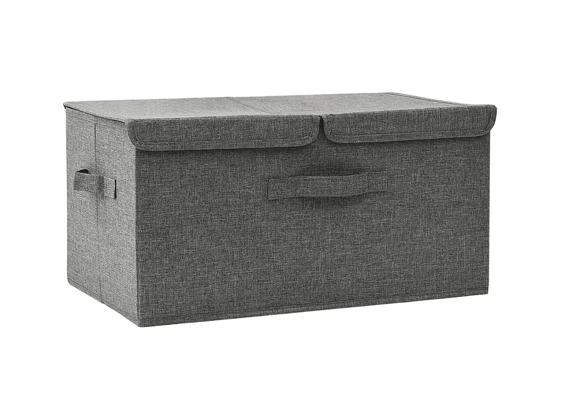 Boîte de rangement Tissu 50x30x25 cm Anthracite