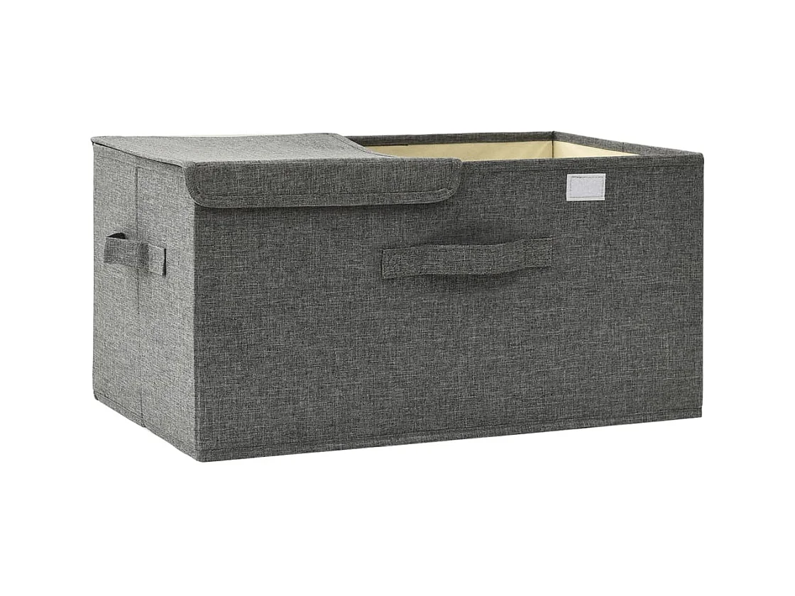 Boîte de rangement Tissu 50x30x25 cm Anthracite