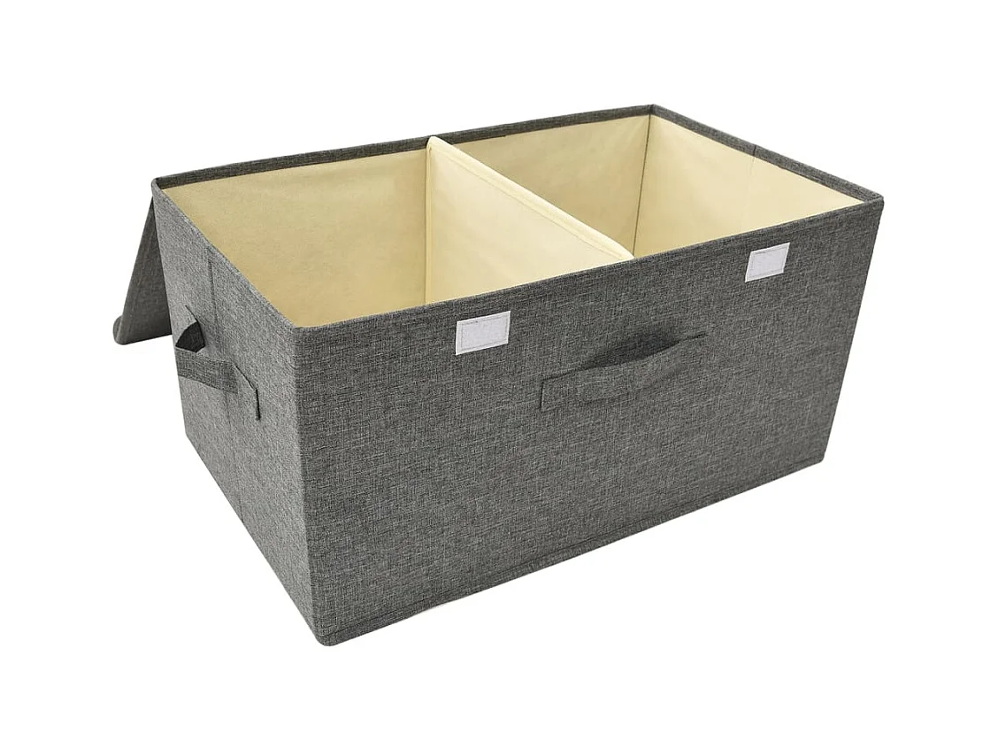Boîte de rangement Tissu 50x30x25 cm Anthracite