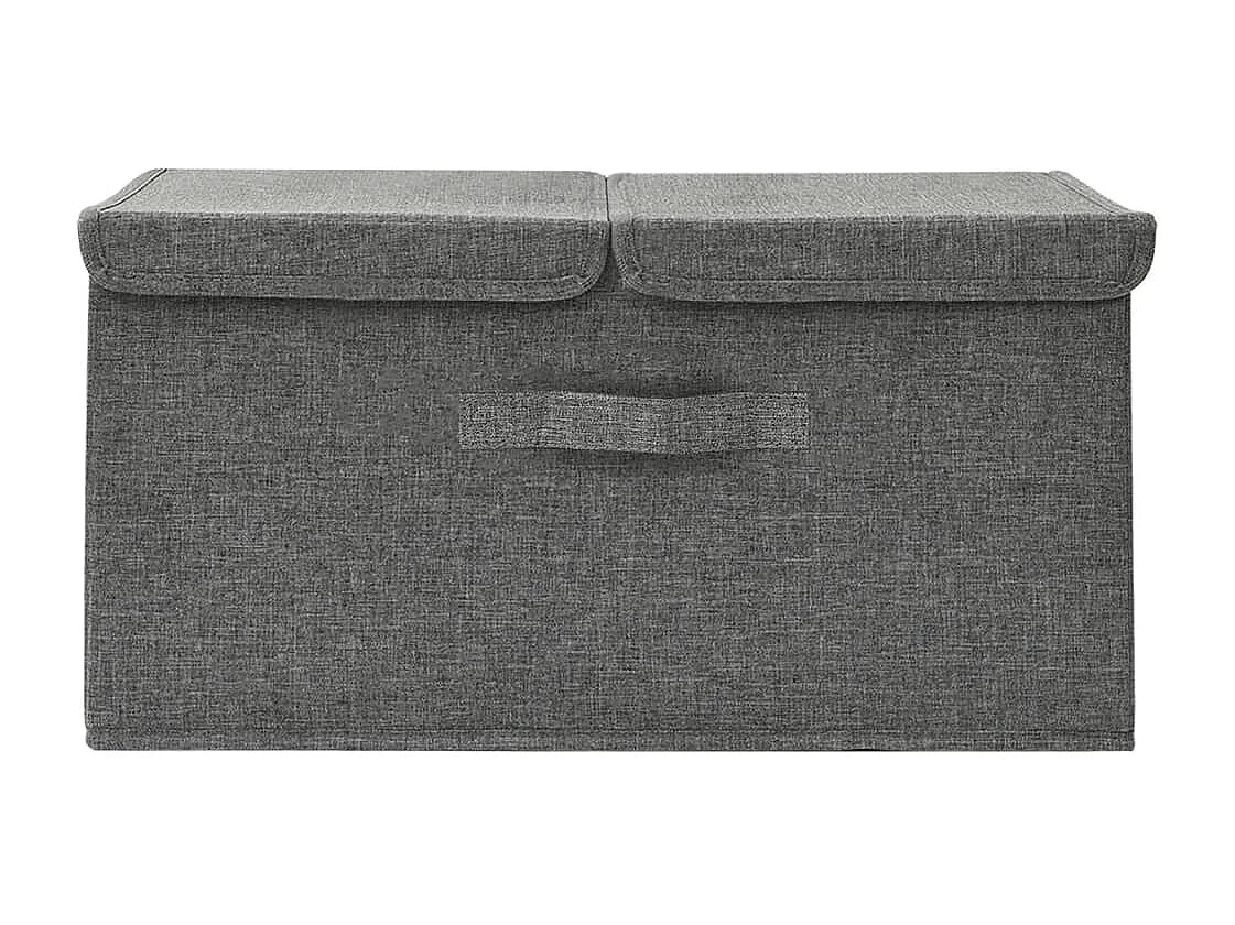 Boîte de rangement Tissu 50x30x25 cm Anthracite
