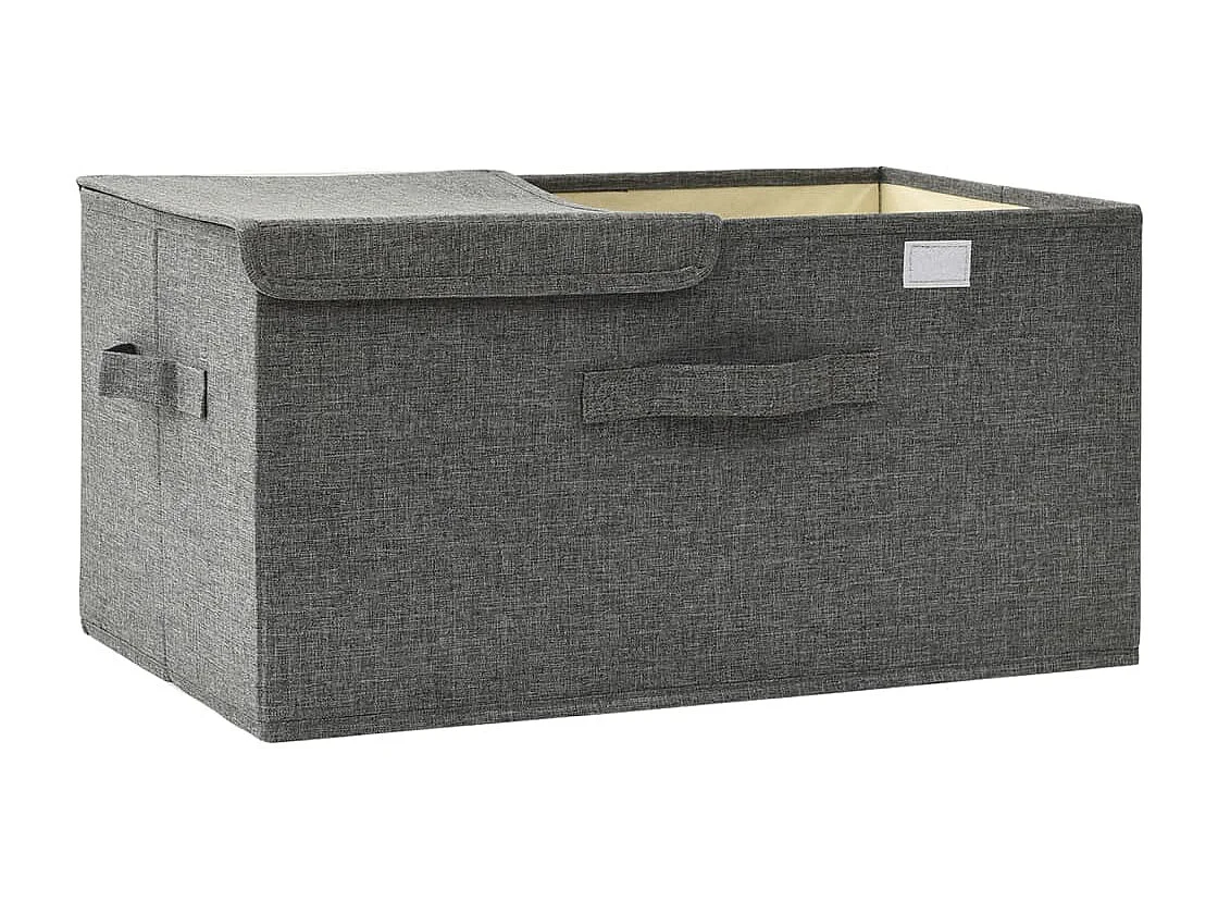 Boîte de rangement Tissu 50x30x25 cm Anthracite