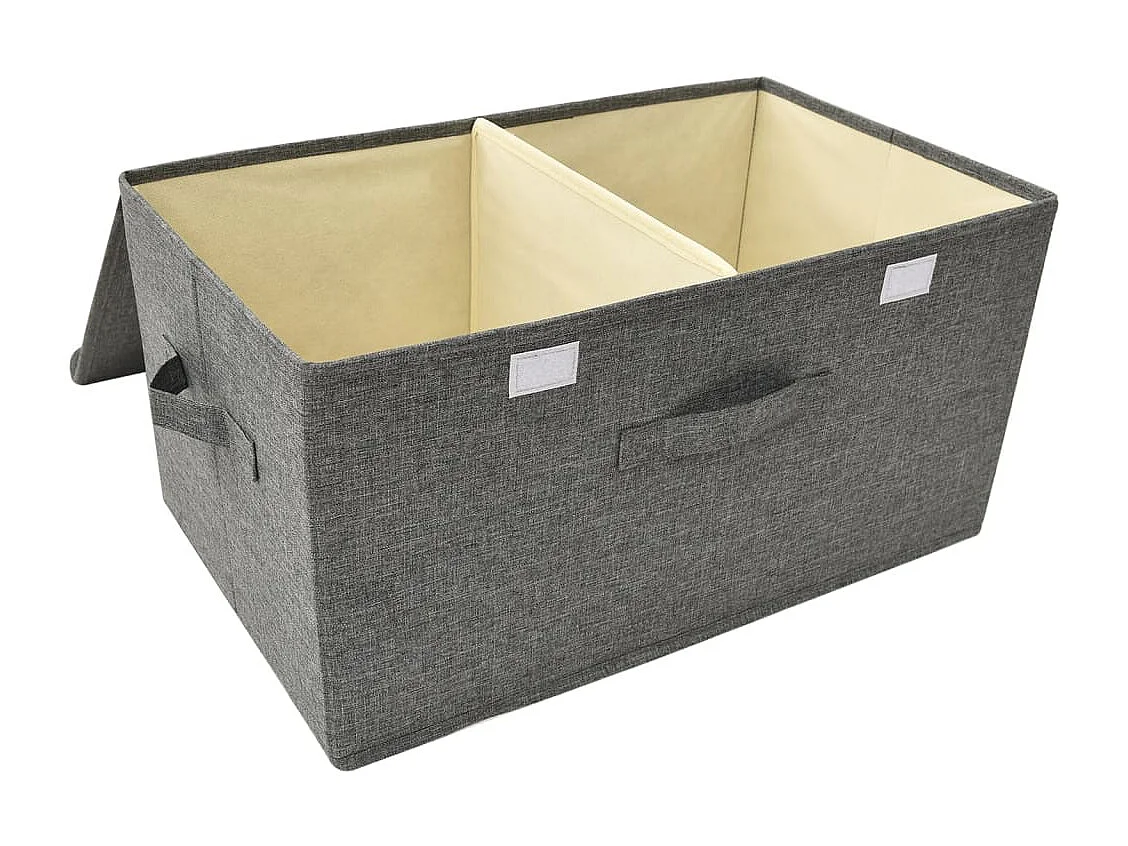 Boîte de rangement Tissu 50x30x25 cm Anthracite