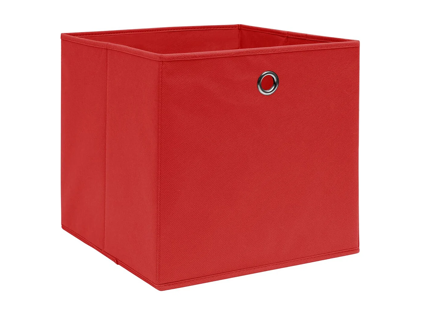 Boîtes de rangement 4 pcs Rouge 32x32x32 cm Tissu