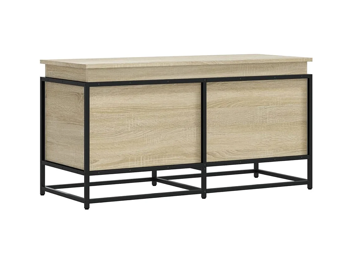 Boîte de rangement avec couvercle chêne sonoma bois ingénierie