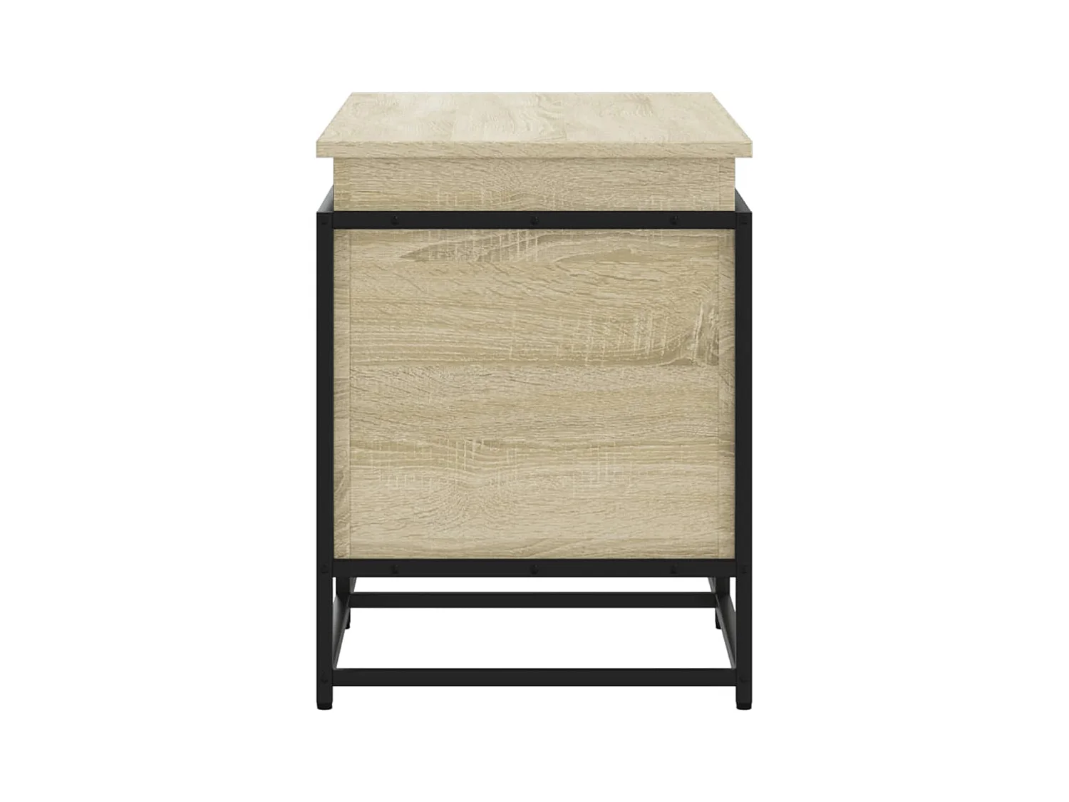 Boîte de rangement avec couvercle chêne sonoma bois ingénierie