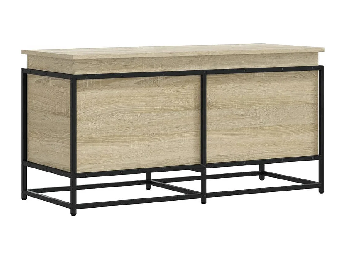 Boîte de rangement avec couvercle chêne sonoma bois ingénierie