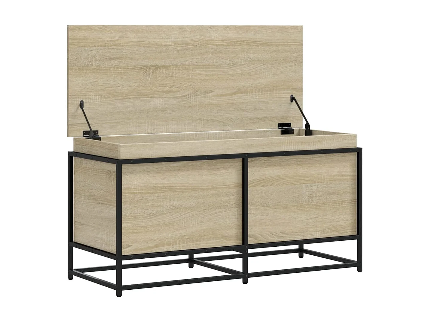 Boîte de rangement avec couvercle chêne sonoma bois ingénierie