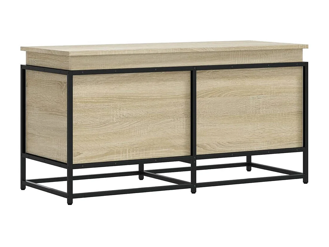 Boîte de rangement avec couvercle chêne sonoma bois ingénierie