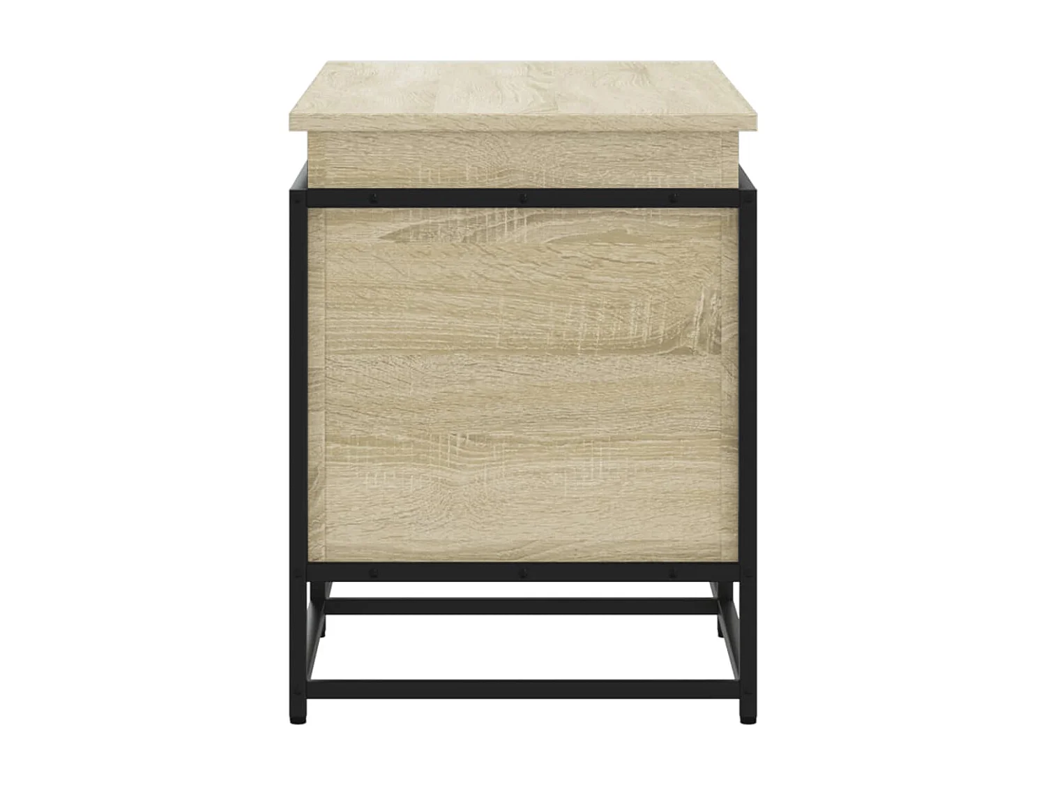 Boîte de rangement avec couvercle chêne sonoma bois ingénierie