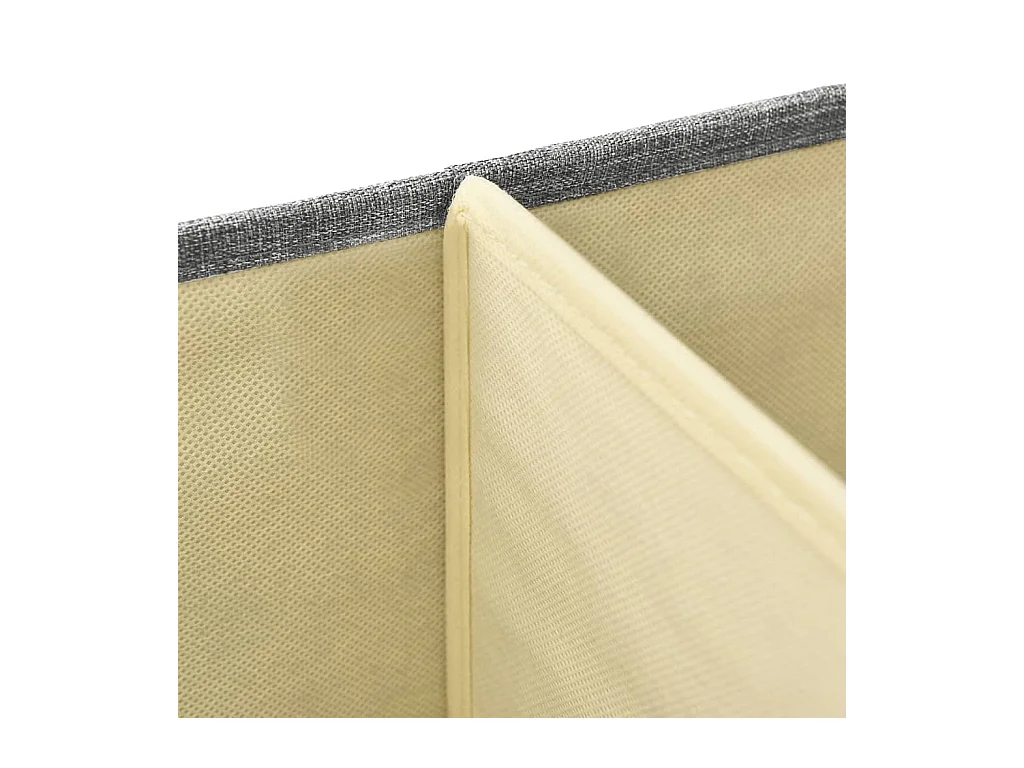 Boîtes de rangement 2 pcs Tissu 50x30x25 cm Gris