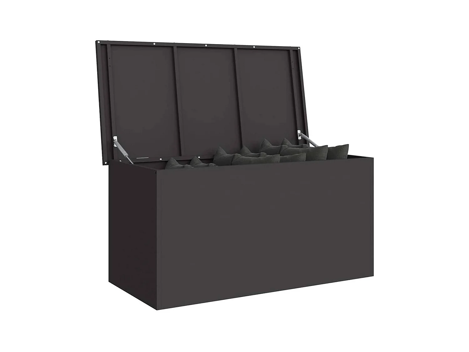 Boîte de Rangement Extérieure Noir 100 x 50.5 x 50 cm