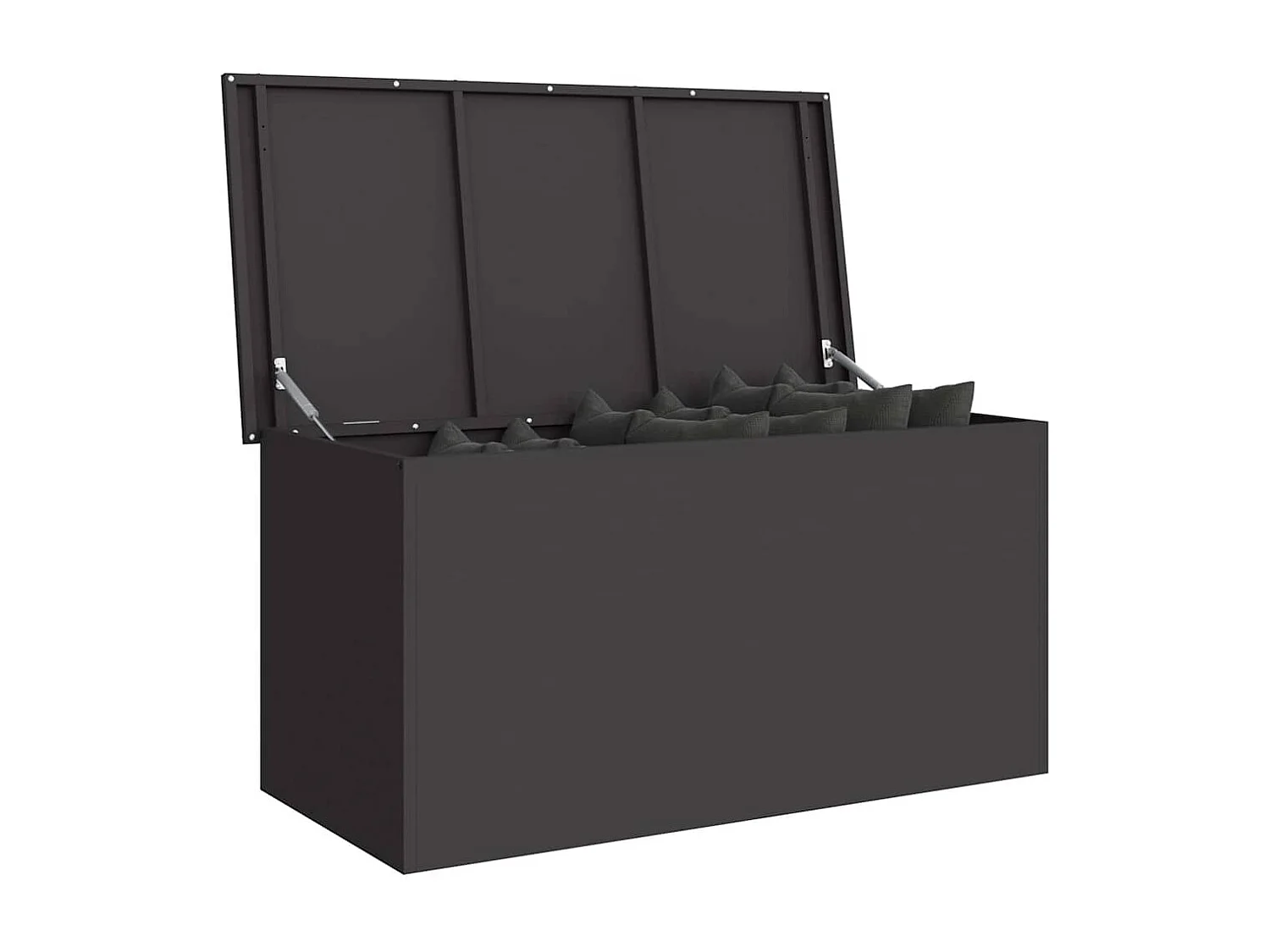 Boîte de Rangement Extérieure Noir 100 x 50.5 x 50 cm