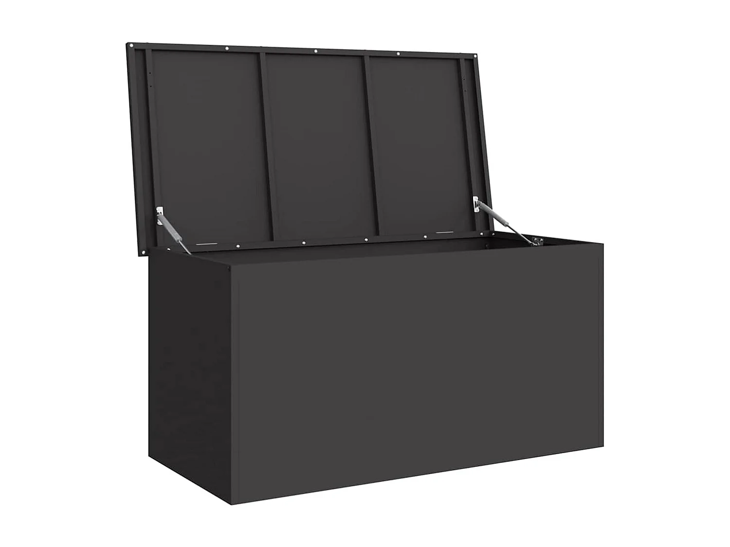 Boîte de Rangement Extérieure Noir 100 x 50.5 x 50 cm