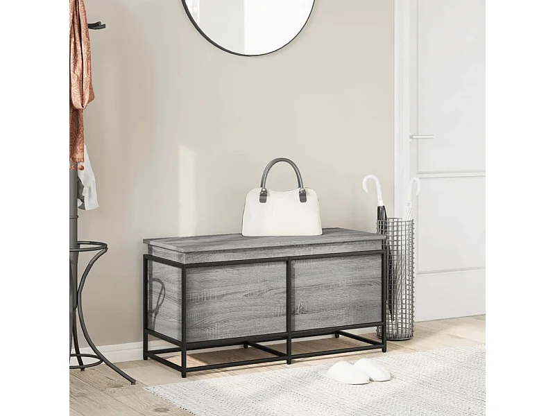 Sonoma Gray Engineered Wood opbergdoos met deksel