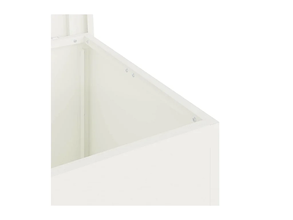 Boîte de Rangement Extérieure Blanc 55 x 50.5 x 50 cm