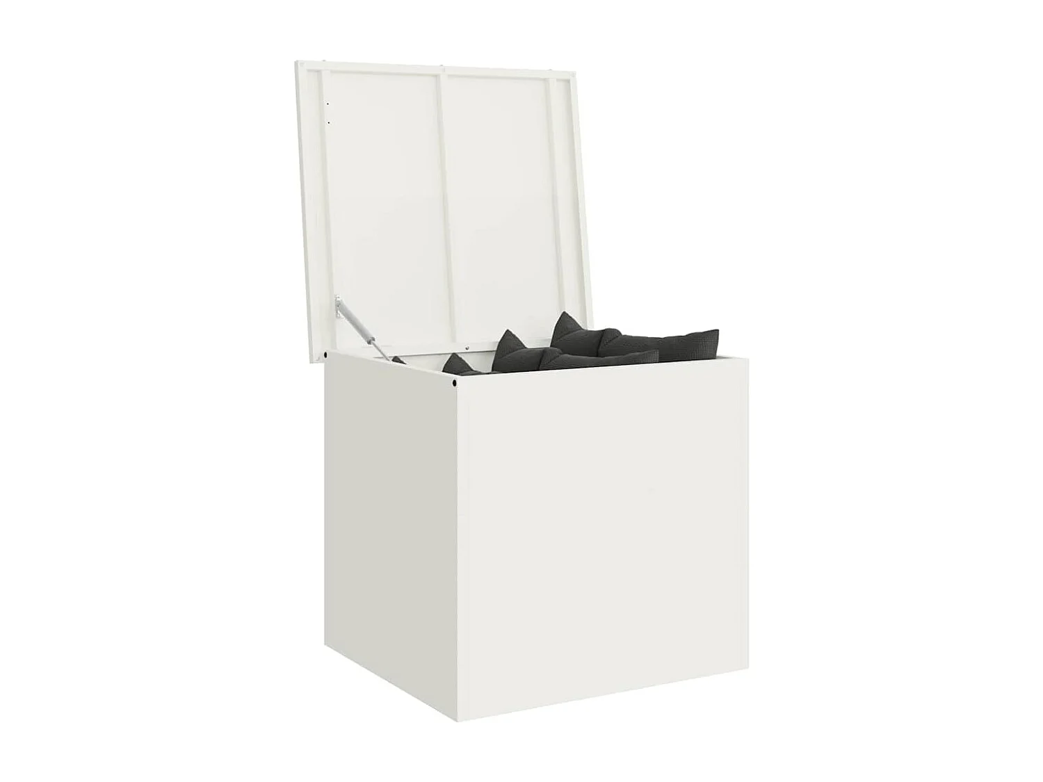 Boîte de Rangement Extérieure Blanc 55 x 50.5 x 50 cm