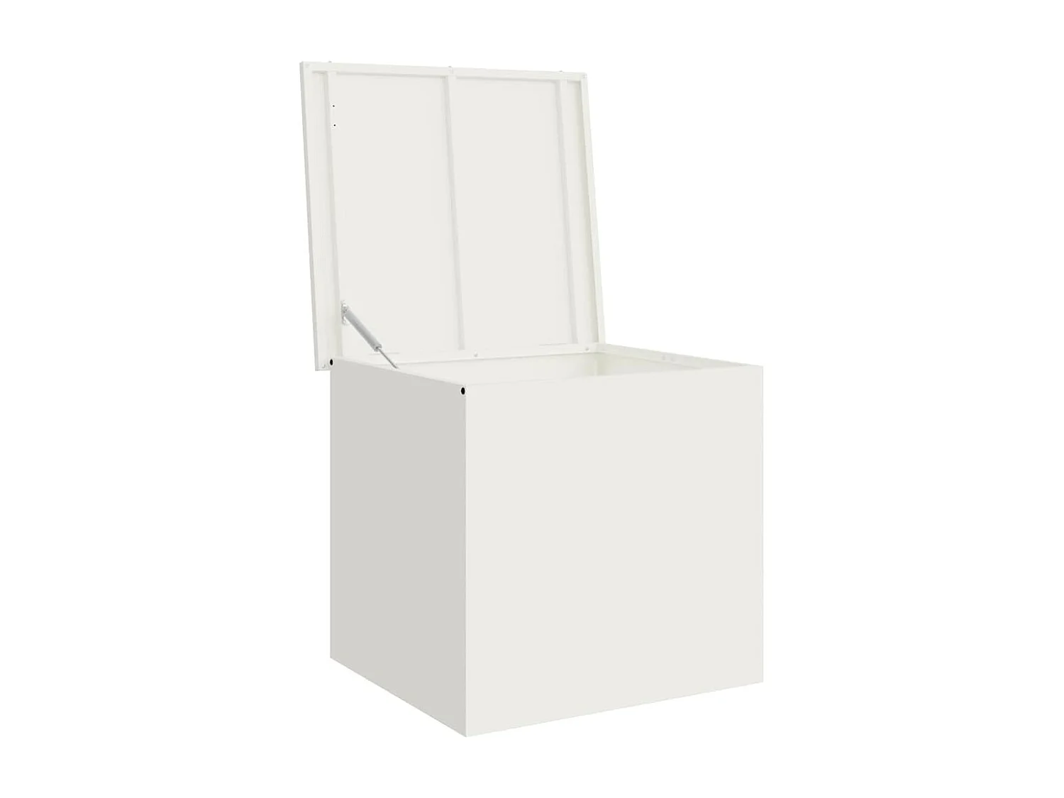 Boîte de Rangement Extérieure Blanc 55 x 50.5 x 50 cm