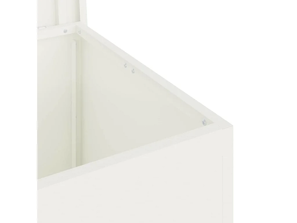 Boîte de Rangement Extérieure Blanc 55 x 50.5 x 50 cm