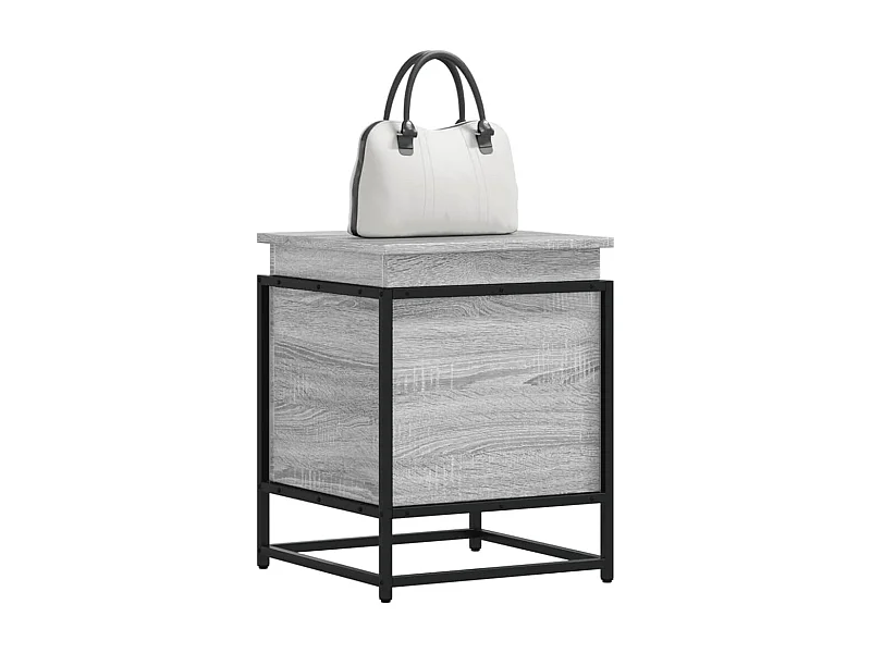 Sonoma Gray Engineered Wood opbergdoos met deksel