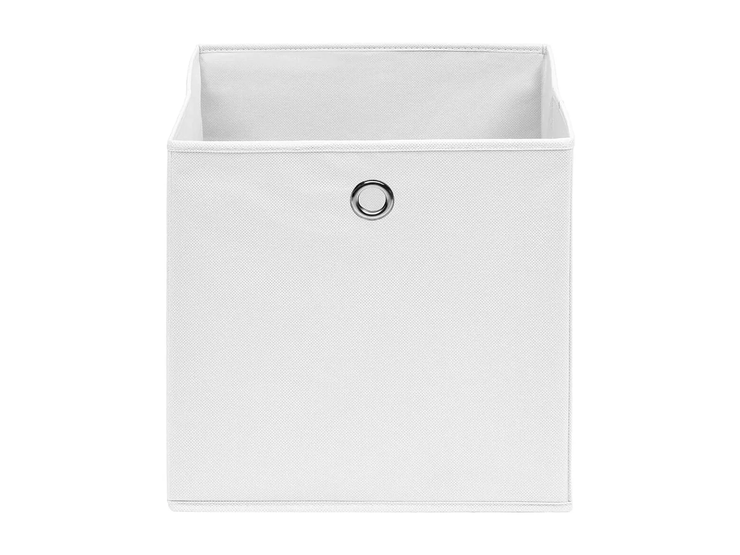 Boîtes de rangement 4 pcs Tissu intissé 28x28x28 cm Blanc