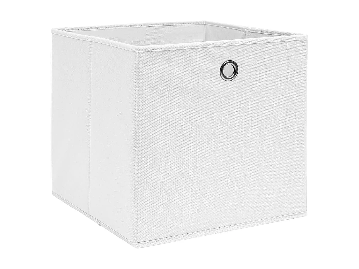 Boîtes de rangement 4 pcs Tissu intissé 28x28x28 cm Blanc