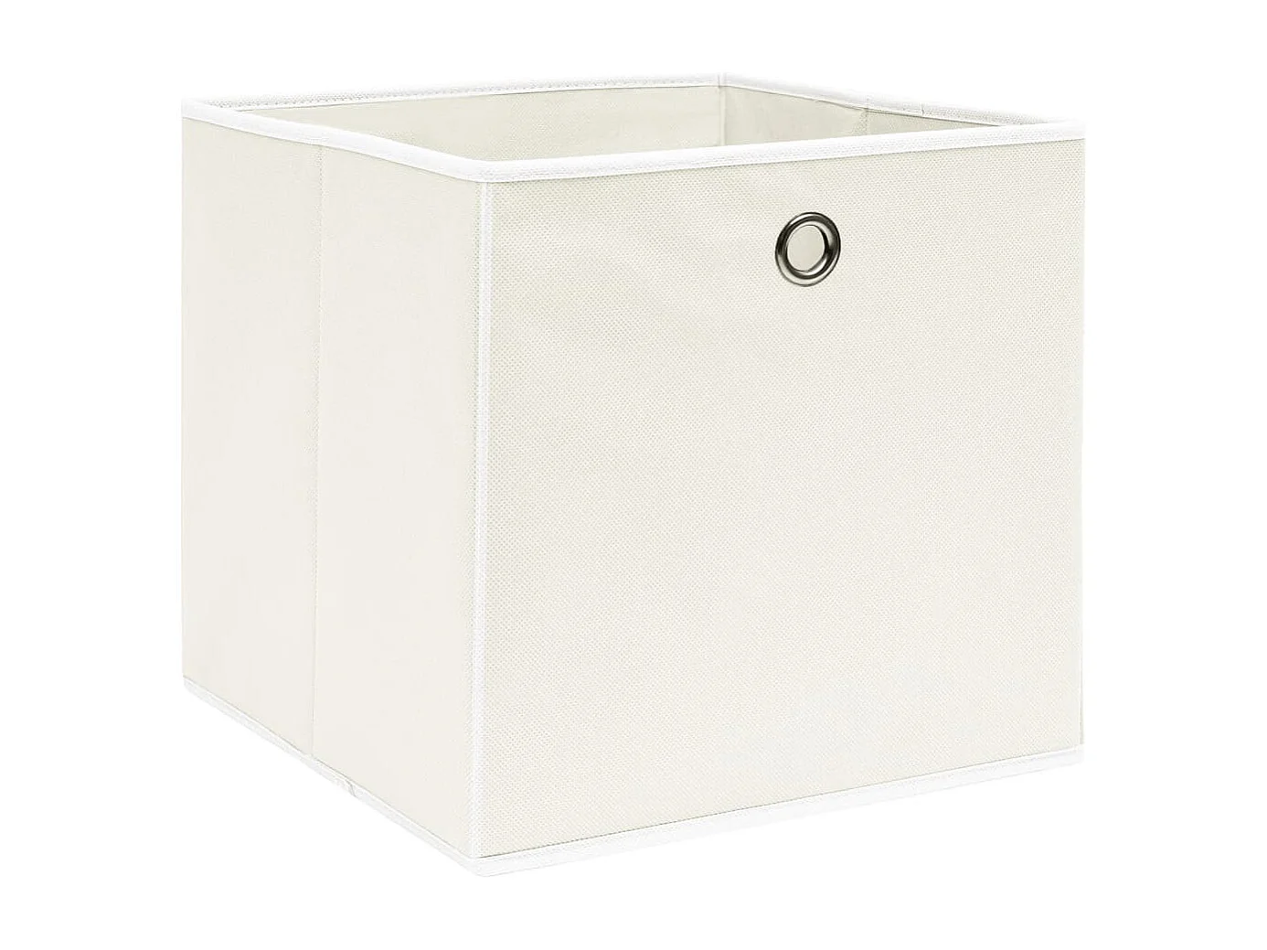 Boîtes de rangement 4 pcs Blanc 32x32x32 cm Tissu