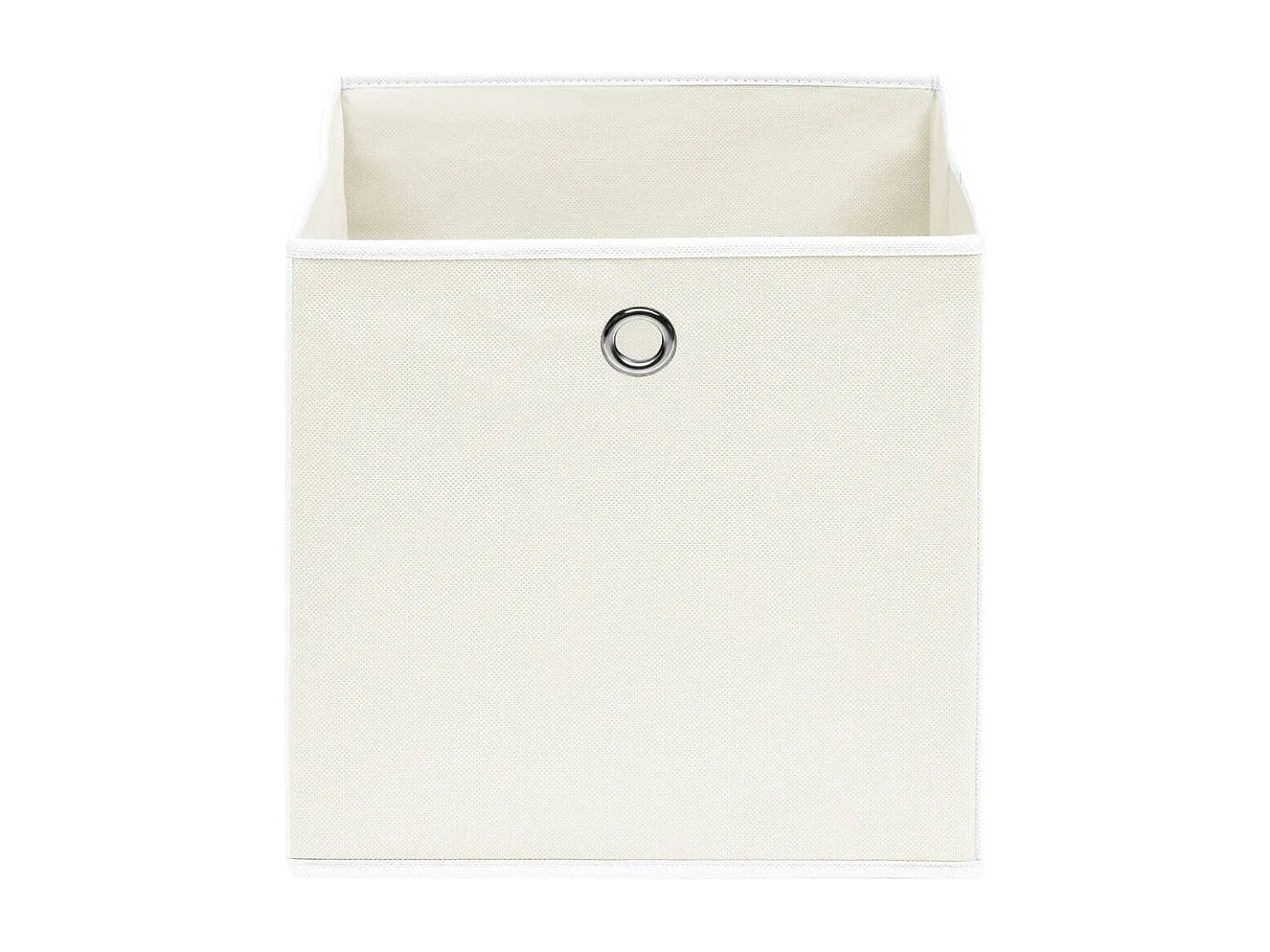Boîtes de rangement 4 pcs Blanc 32x32x32 cm Tissu
