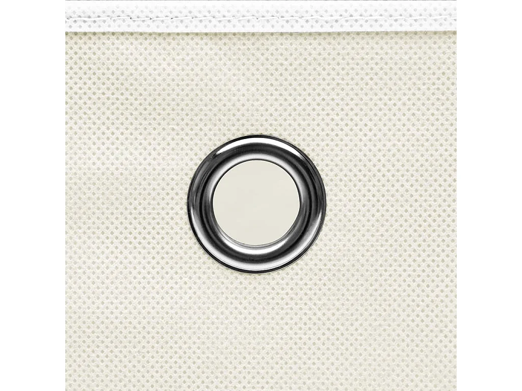Boîtes de rangement 4 pcs Blanc 32x32x32 cm Tissu