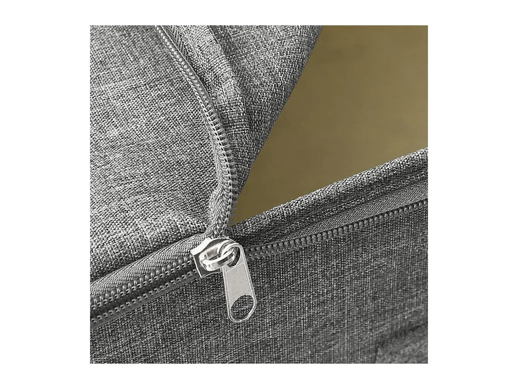 Boîtes de rangement 2 pcs Tissu 43x34x23 cm Gris