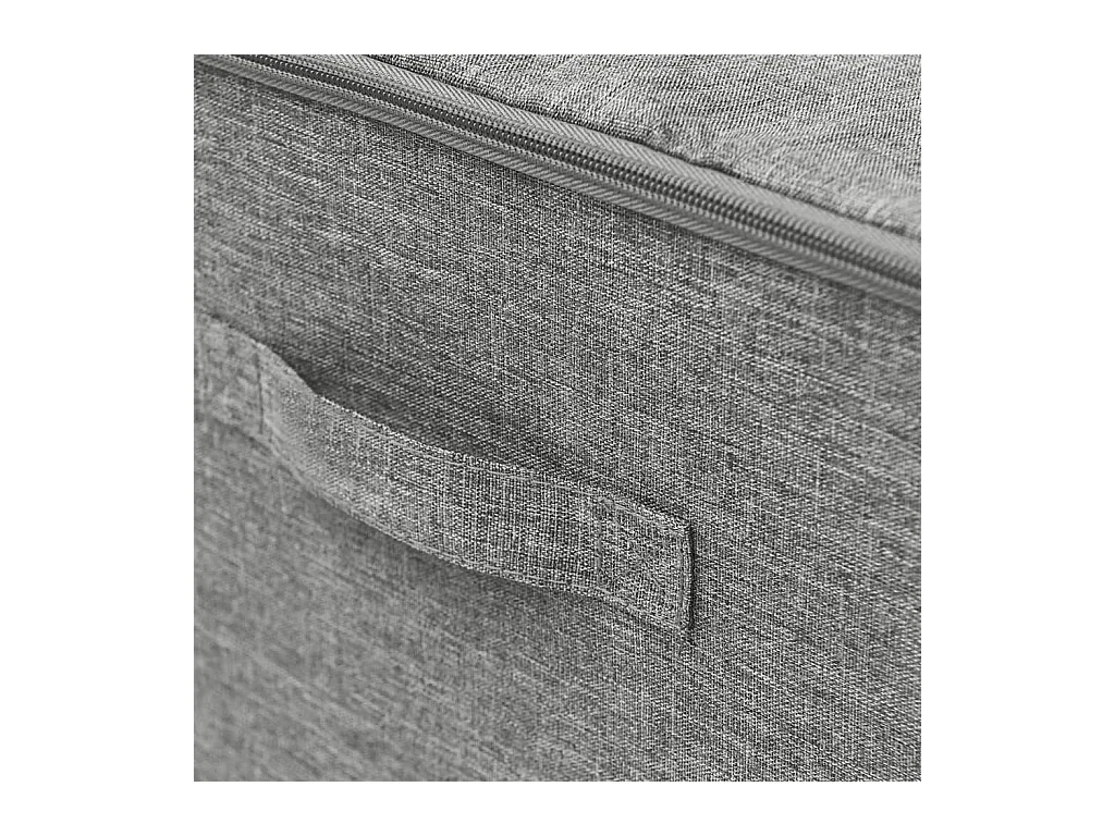 Boîtes de rangement 2 pcs Tissu 43x34x23 cm Gris