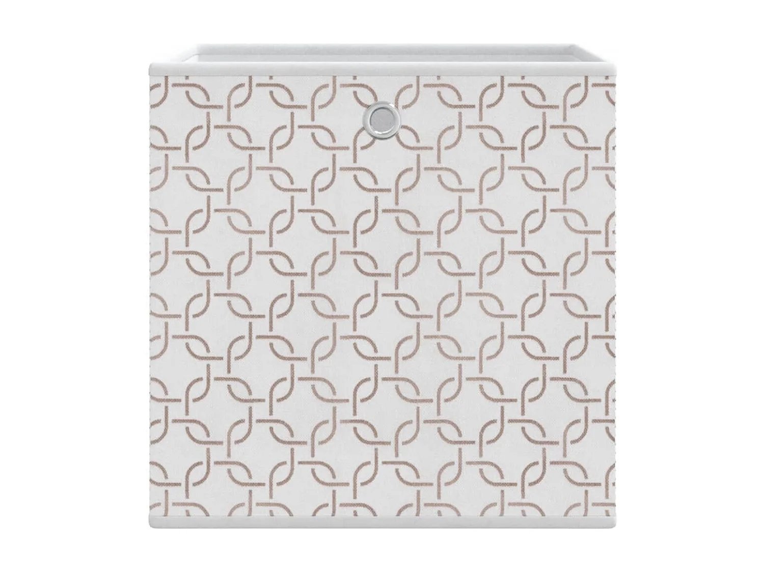 Boîtes de rangement pliables 4 pcs crème tissu intissé