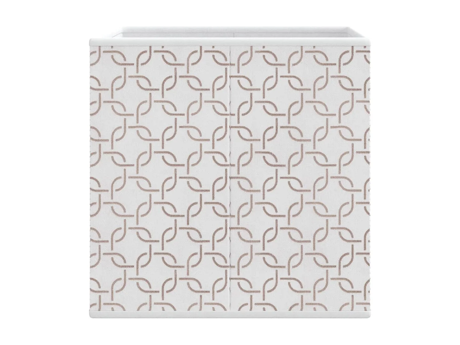 Boîtes de rangement pliables 4 pcs crème tissu intissé