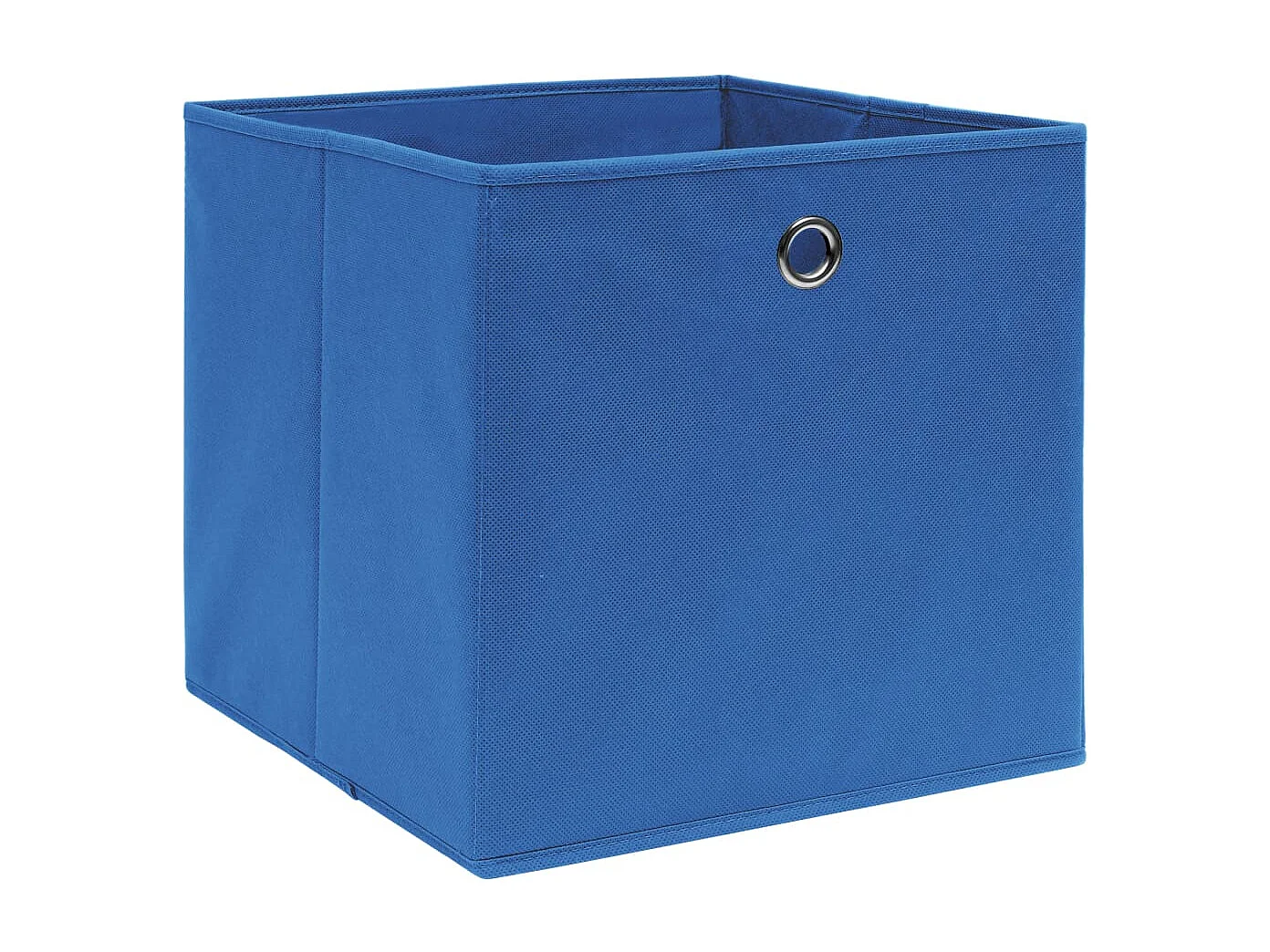 Boîtes de rangement 10 pcs Bleu 32x32x32 cm Tissu
