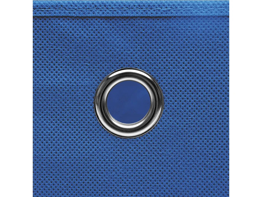 Boîtes de rangement 10 pcs Bleu 32x32x32 cm Tissu