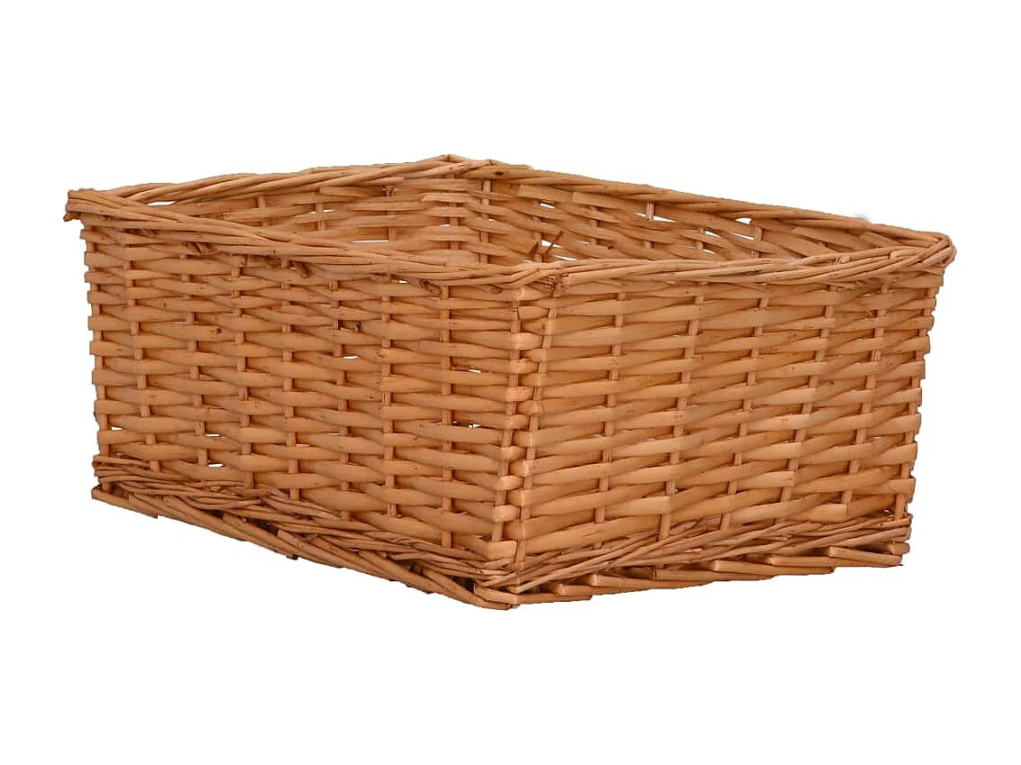 Ensemble de paniers gigognes 4 pcs Marron Saule