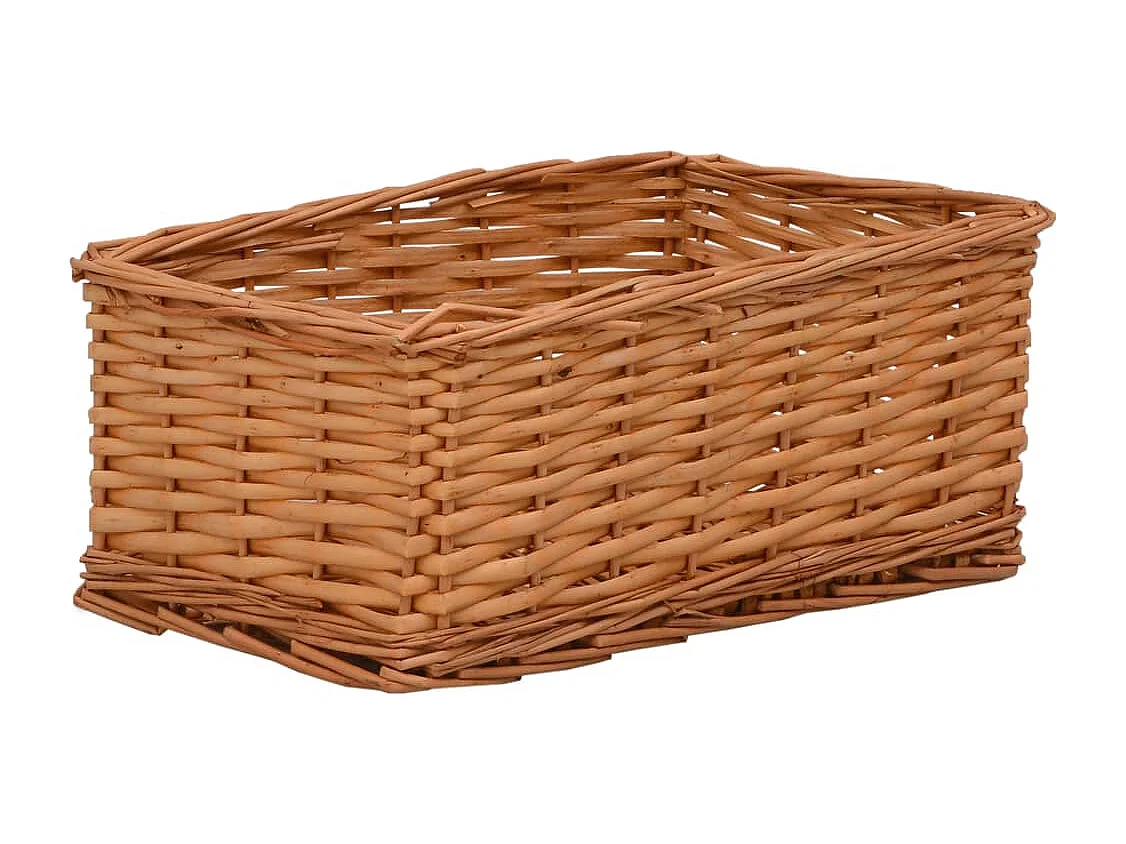 Ensemble de paniers gigognes 4 pcs Marron Saule