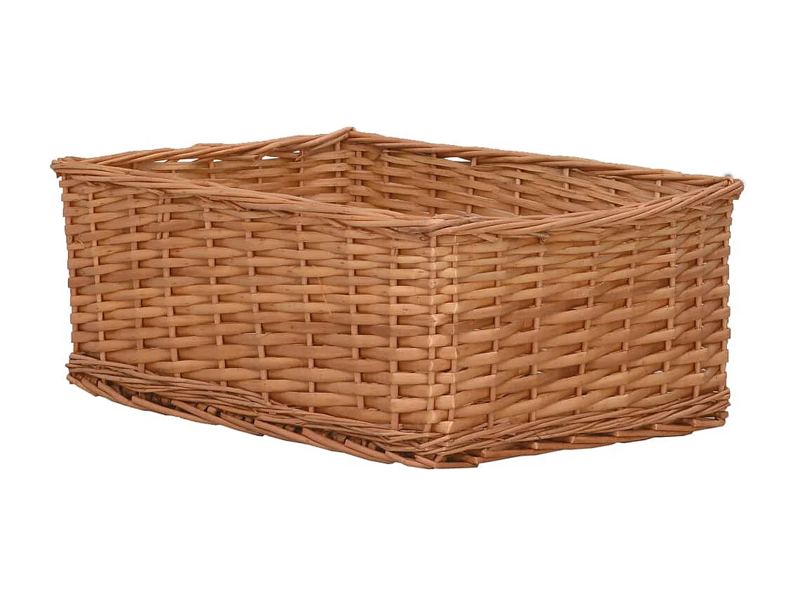 Ensemble de paniers gigognes 4 pcs Marron Saule