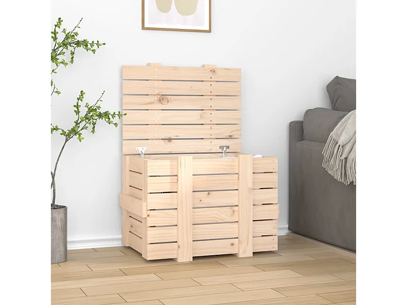 Opbergdoos 58x40,5x42 cm Massief grenenhout