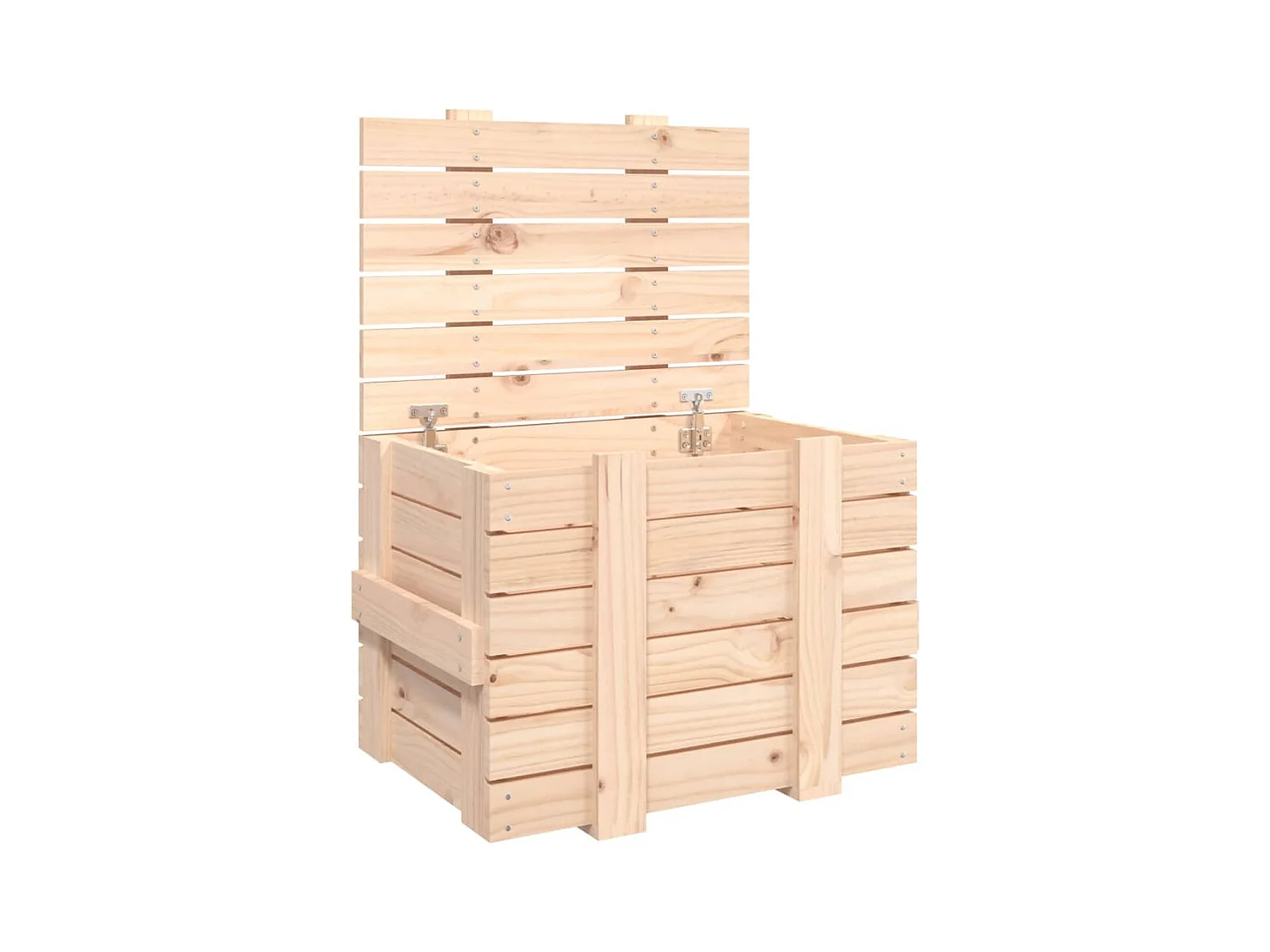 Boîte de rangement 58x40,5x42 cm Bois massif de pin