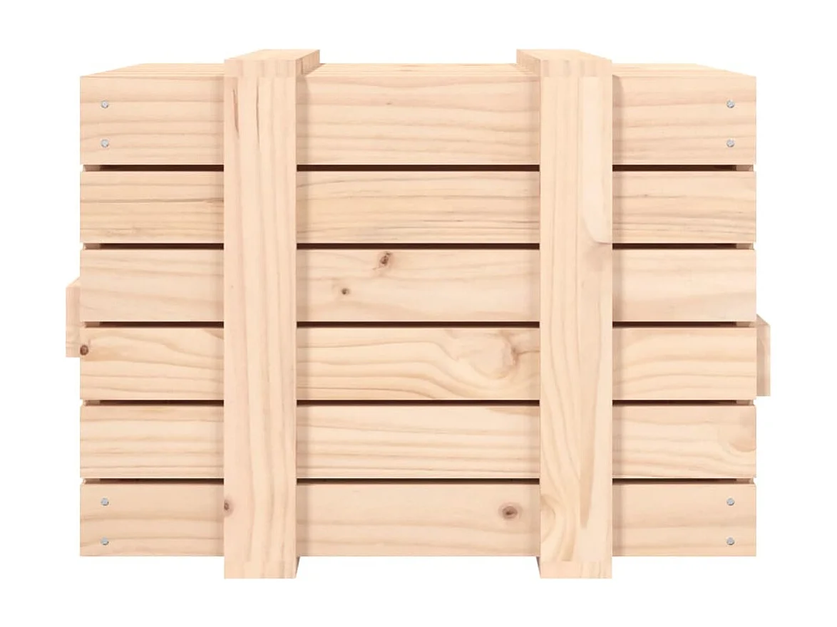 Boîte de rangement 58x40,5x42 cm Bois massif de pin