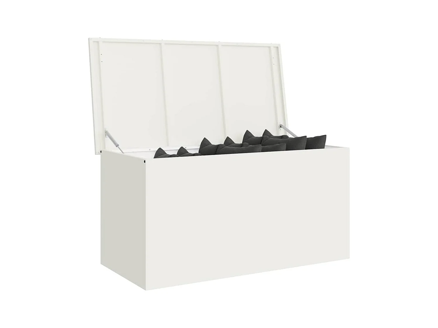 Boîte de Rangement Extérieure Blanc 100 x 50.5 x 50 cm