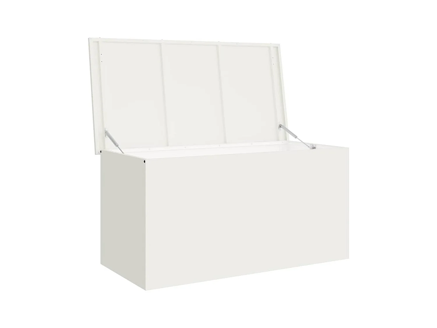 Boîte de Rangement Extérieure Blanc 100 x 50.5 x 50 cm