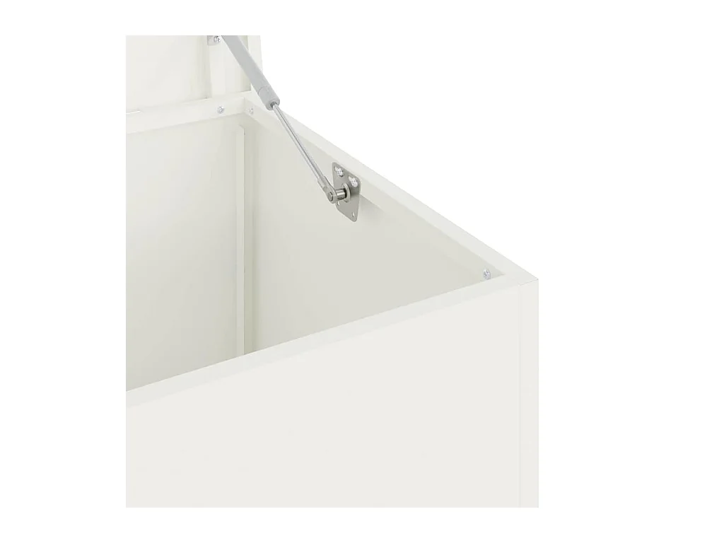 Boîte de Rangement Extérieure Blanc 100 x 50.5 x 50 cm