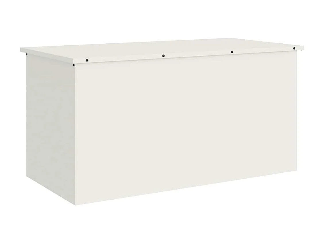 Boîte de Rangement Extérieure Blanc 100 x 50.5 x 50 cm