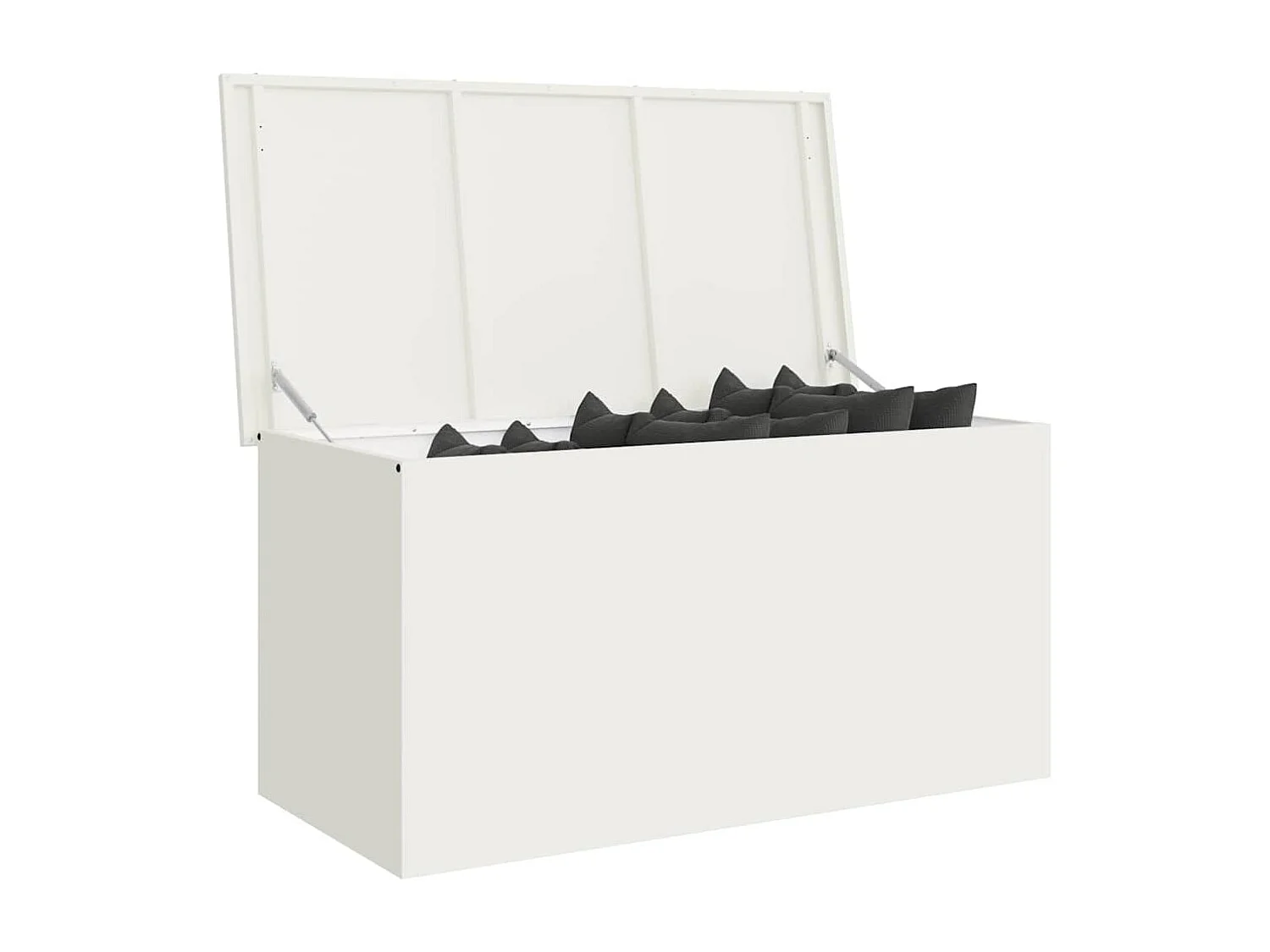 Boîte de Rangement Extérieure Blanc 100 x 50.5 x 50 cm