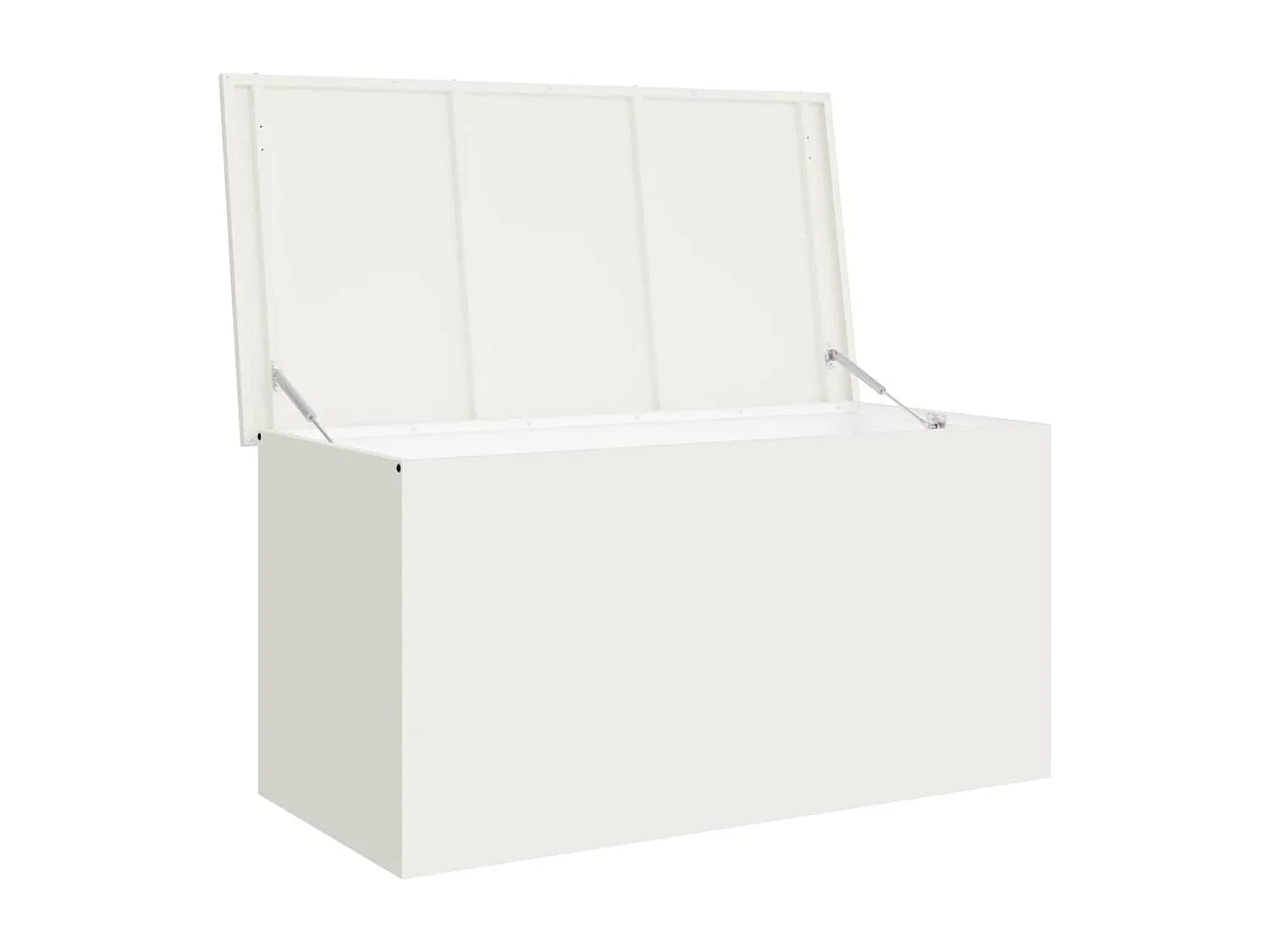 Boîte de Rangement Extérieure Blanc 100 x 50.5 x 50 cm