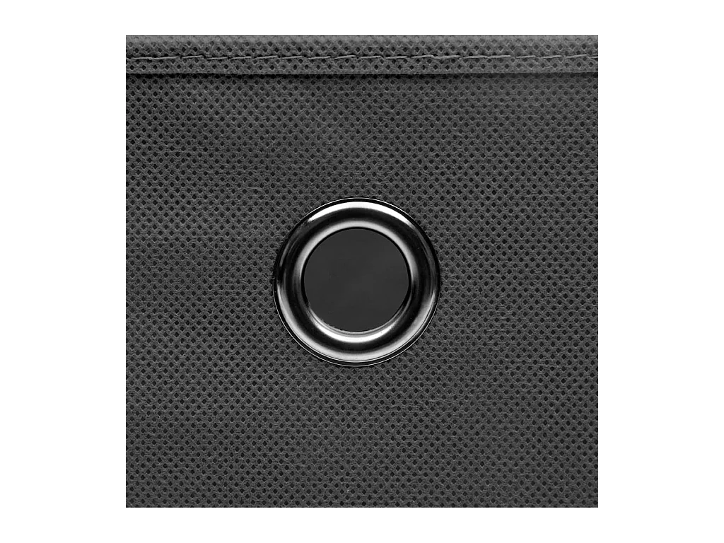 Boîtes de rangement avec couvercles 4 pcs 28x28x28 cm Gris