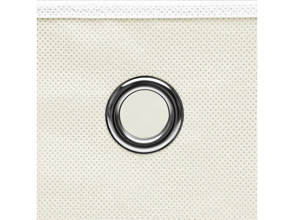 Cajas de almacenaje 10 uds Blanco 32x32x32 cm Tela