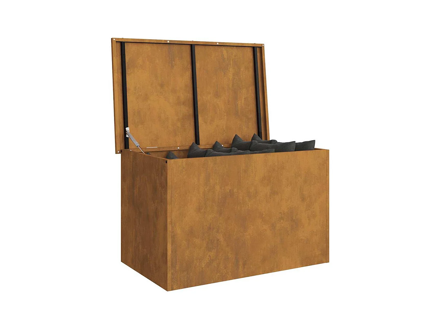 Boîte de Rangement Extérieure Marron 80 x 50.5 x 50 cm